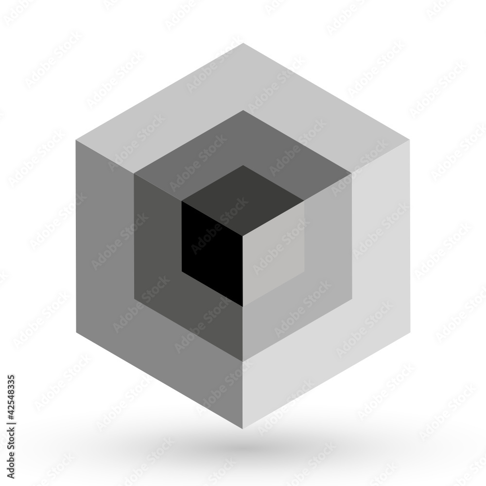 Quadrate ineinander - Design Element Quadrate ineinander - Design Element