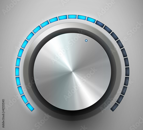 Volume knob. Vector illustration