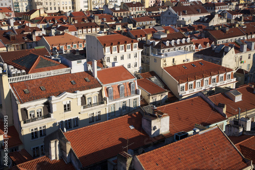 Alfama skyline in Lisbon, Portugal