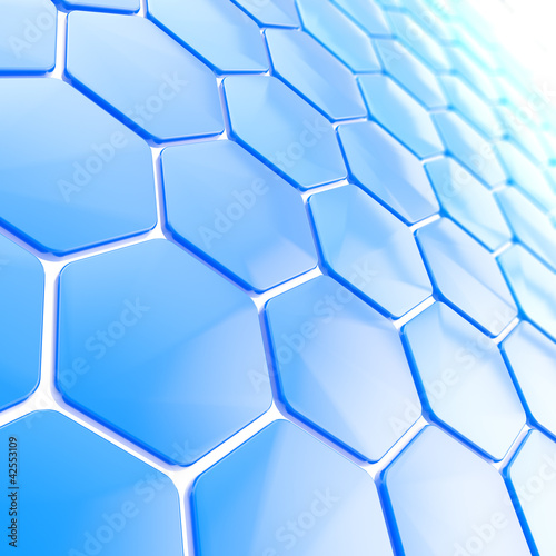 Abstract hexagon shape back...