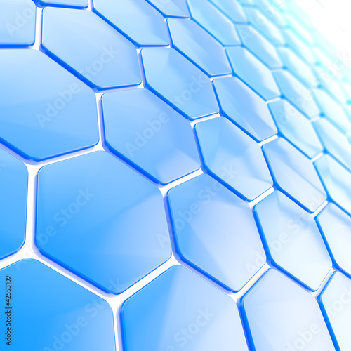 Abstract hexagon shape background