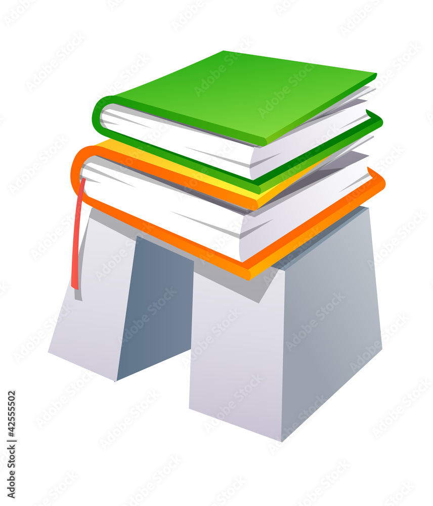 Vector icon book and gate Vector icon book and gate