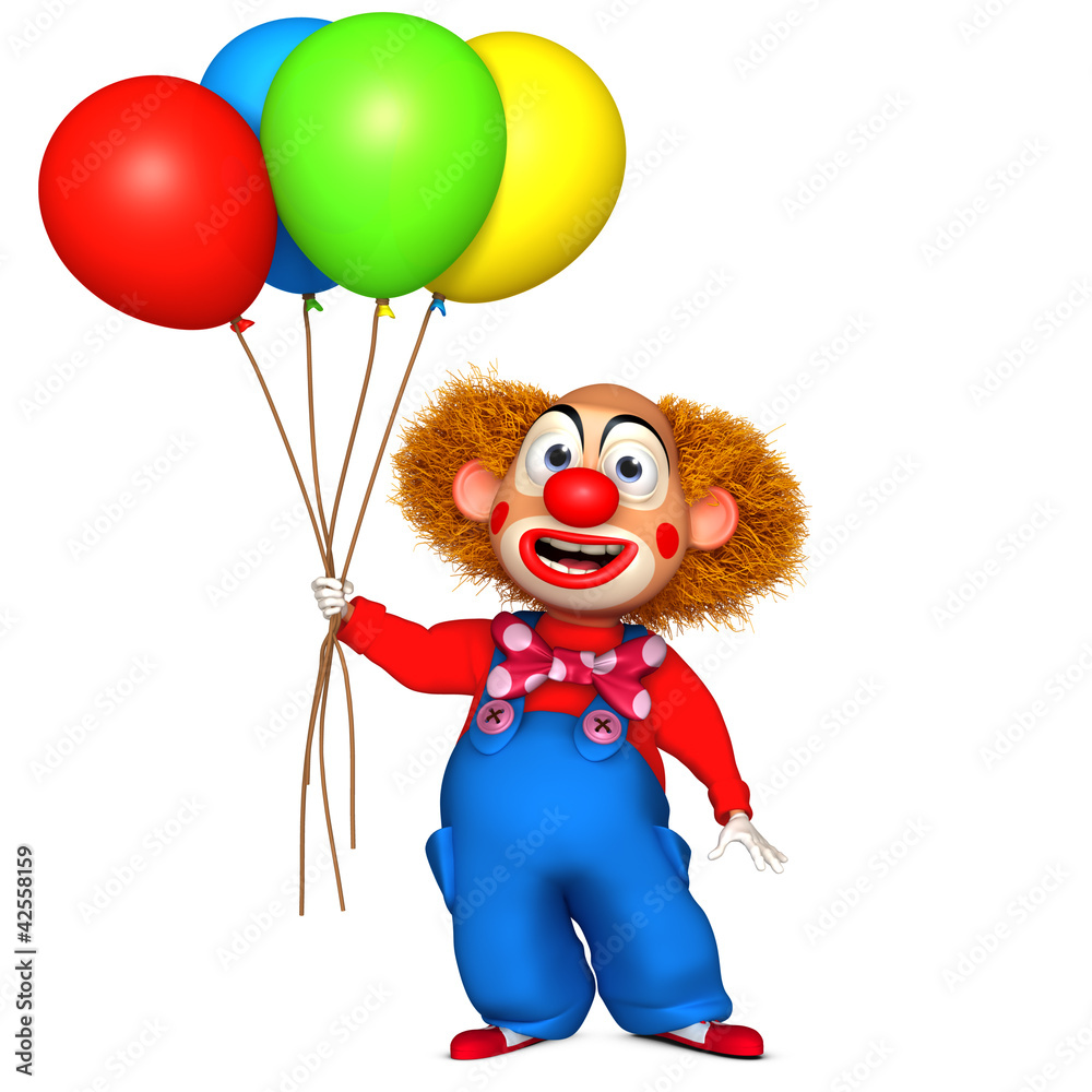Naklejka premium cartoon clown