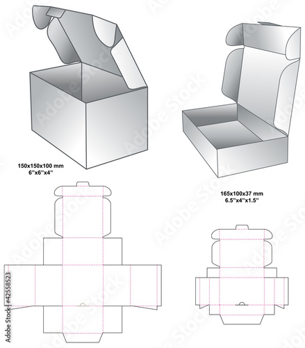 Die horizontal gift box