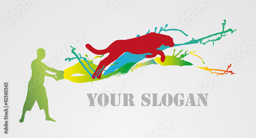COLOURFUL SLOGAN of MOVEMENT