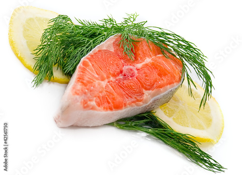 Salmon with dill and lemon
