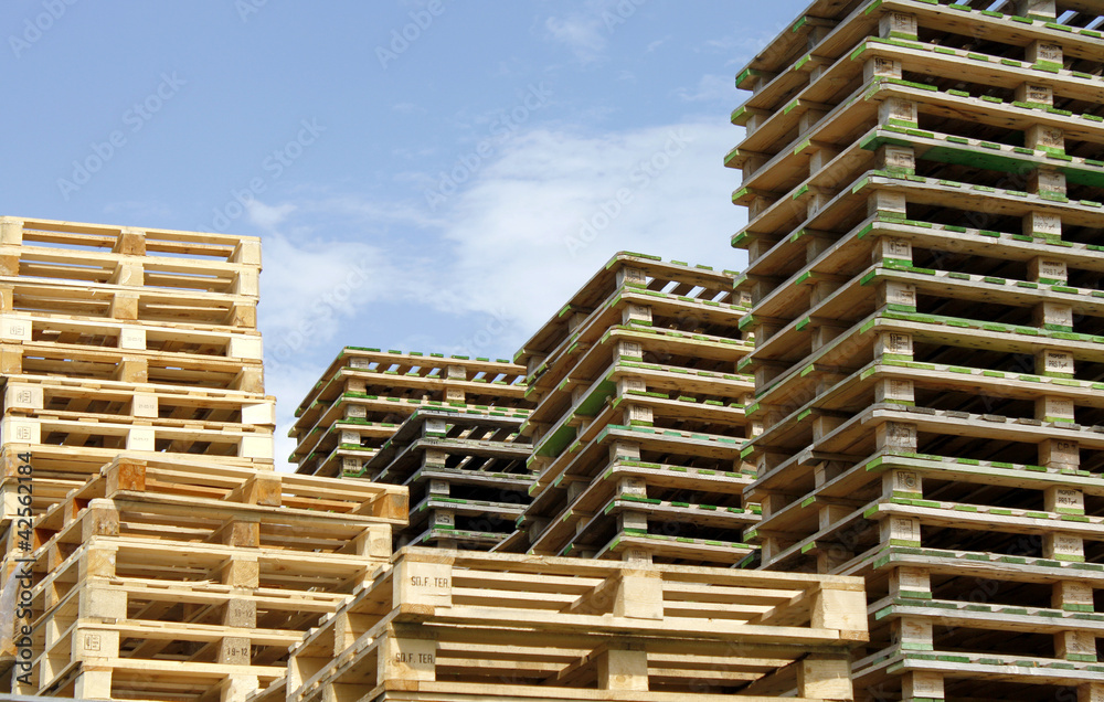 stack of euro pallets stack of euro pallets