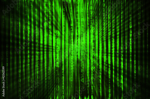 green digital abstract background
