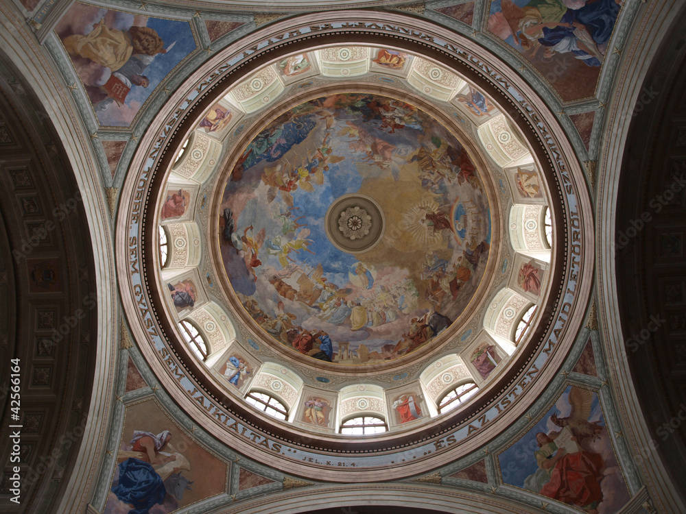 Inside Eger basilica