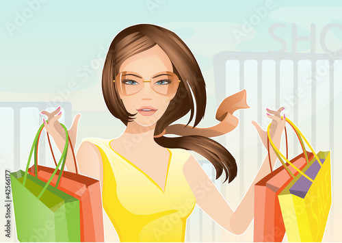 shopping woman