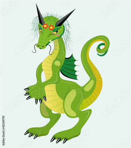Timid dragon girl.