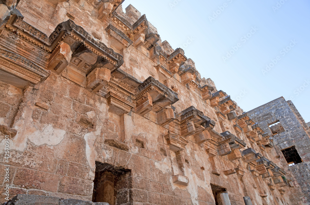 Ancient theatre of Aspendos in Turkey