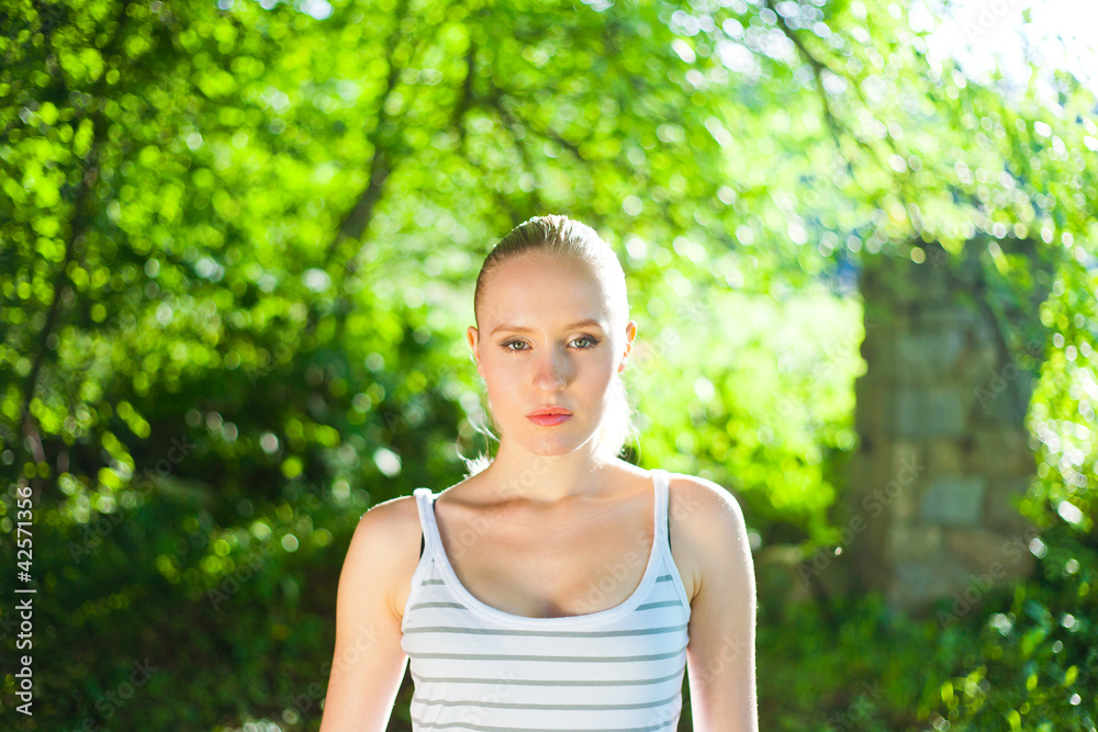 outdoor portrait of young positive beautiful fit focused and hea outdoor portrait of young positive beautiful fit focused and hea