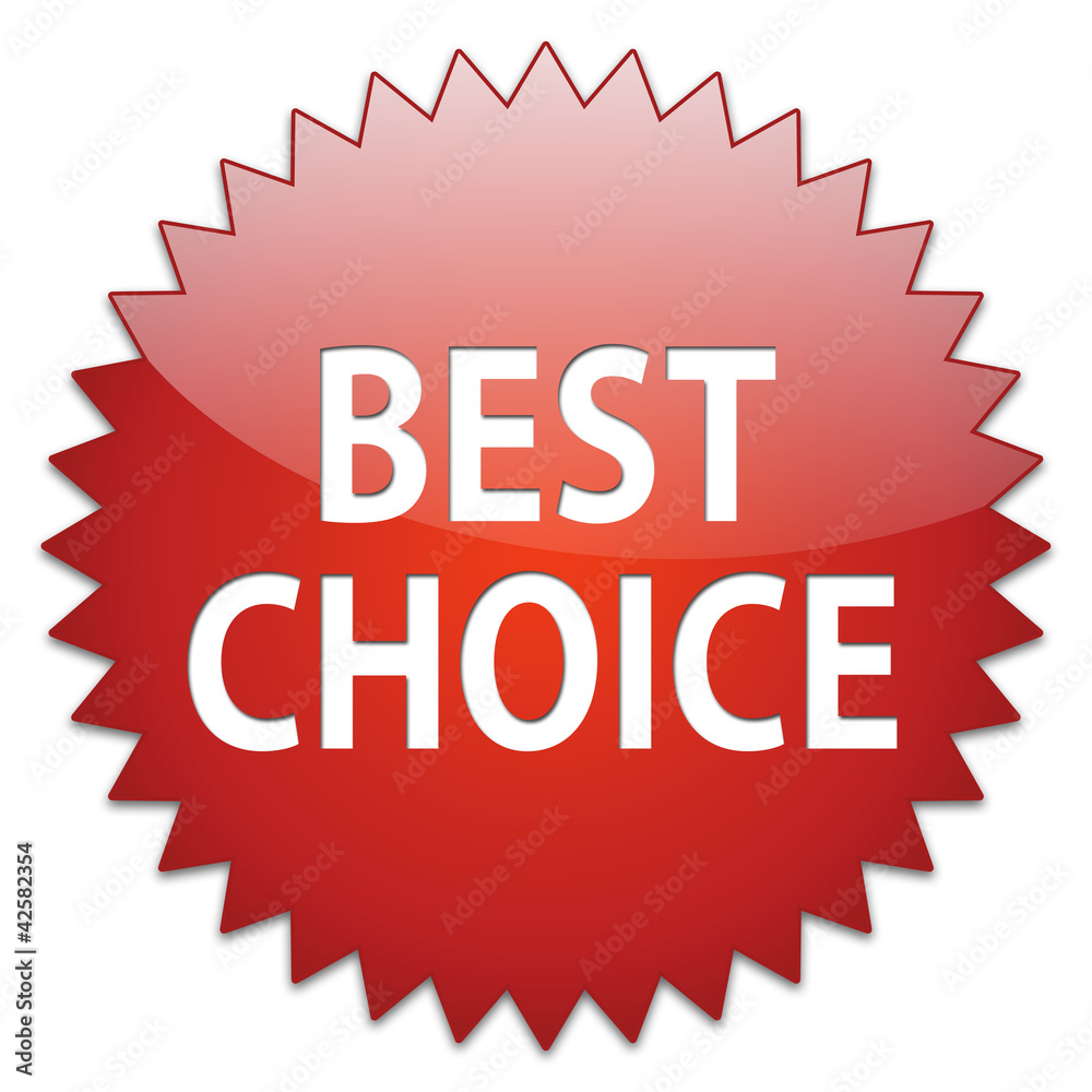 sticker red best choice sticker red best choice