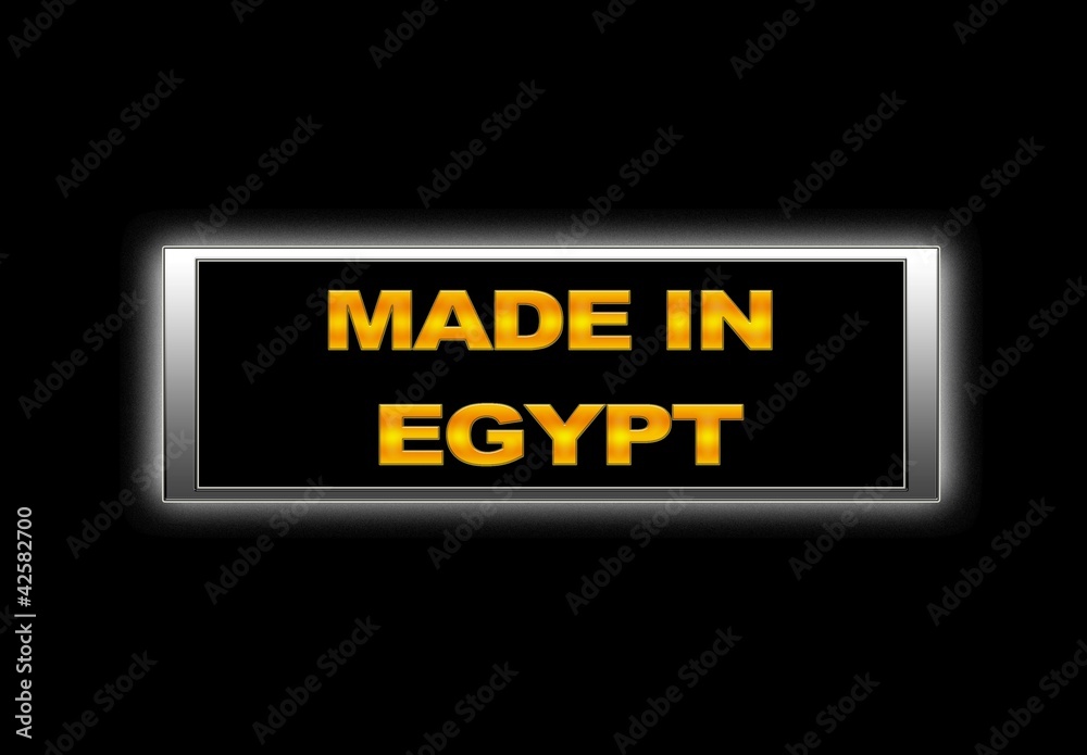Made in Egypt. Made in Egypt.