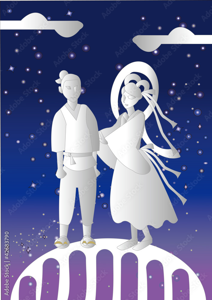 Obraz premium 七夕 Star Festival