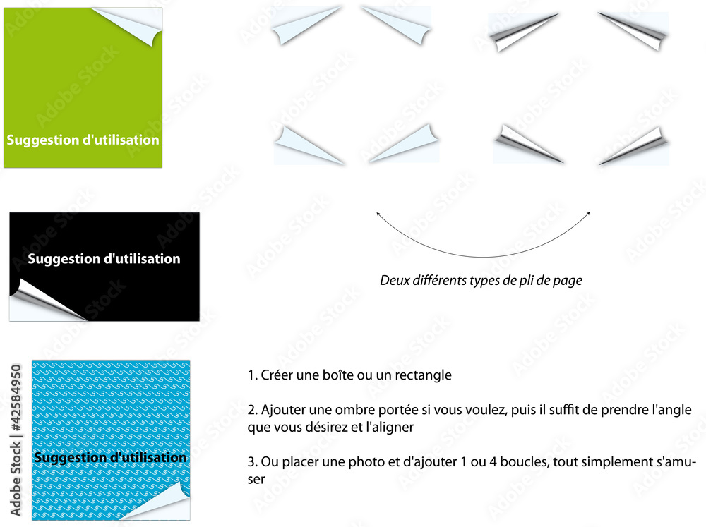 curl page pliée