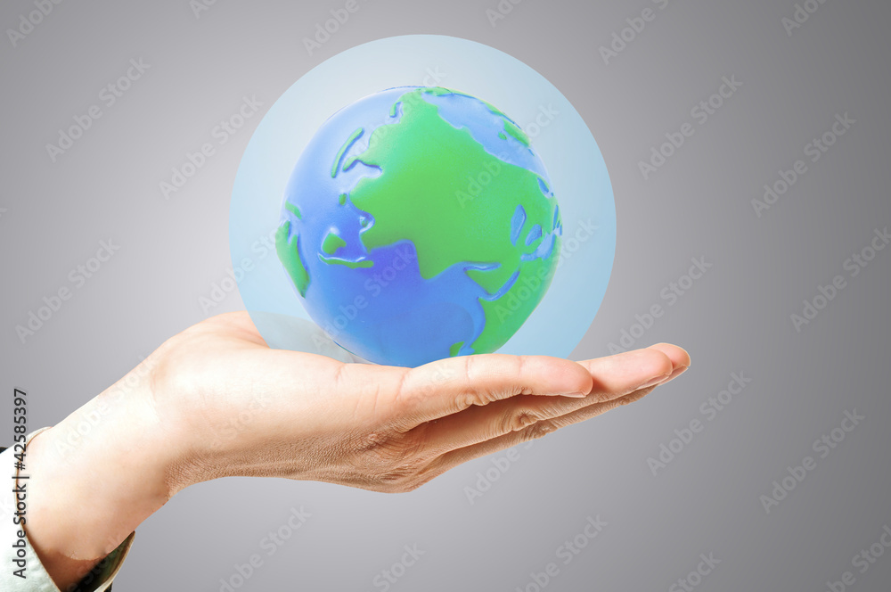 Sphere glass cover save the world Sphere glass cover save the world
