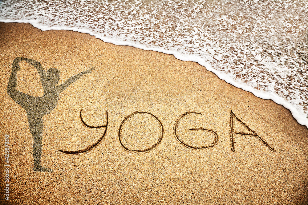 Yoga on the sand