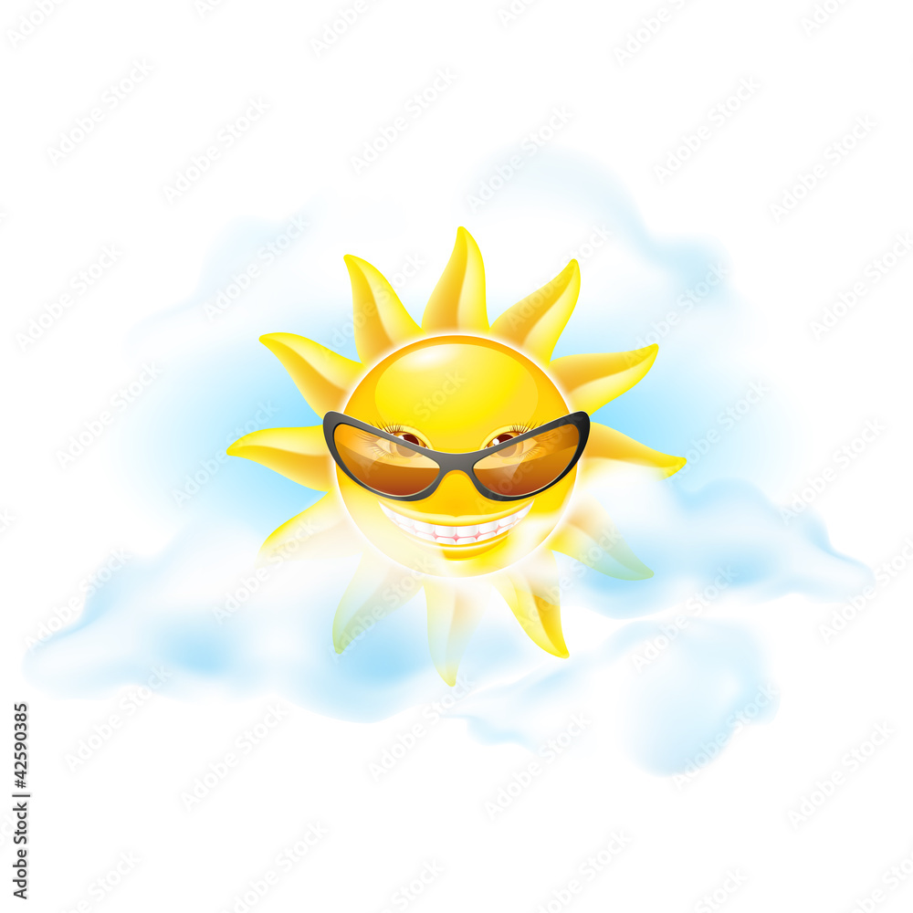 Cartoon sun Cartoon sun