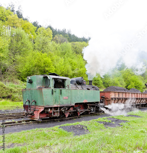 steam freight train, delivery point in Oskova, Bosnia and Herceg
