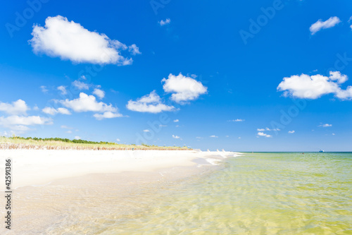 beach on Hel Peninsula  Pomerania  Poland