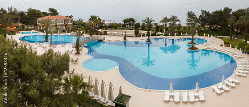 Panorama of swimming pool