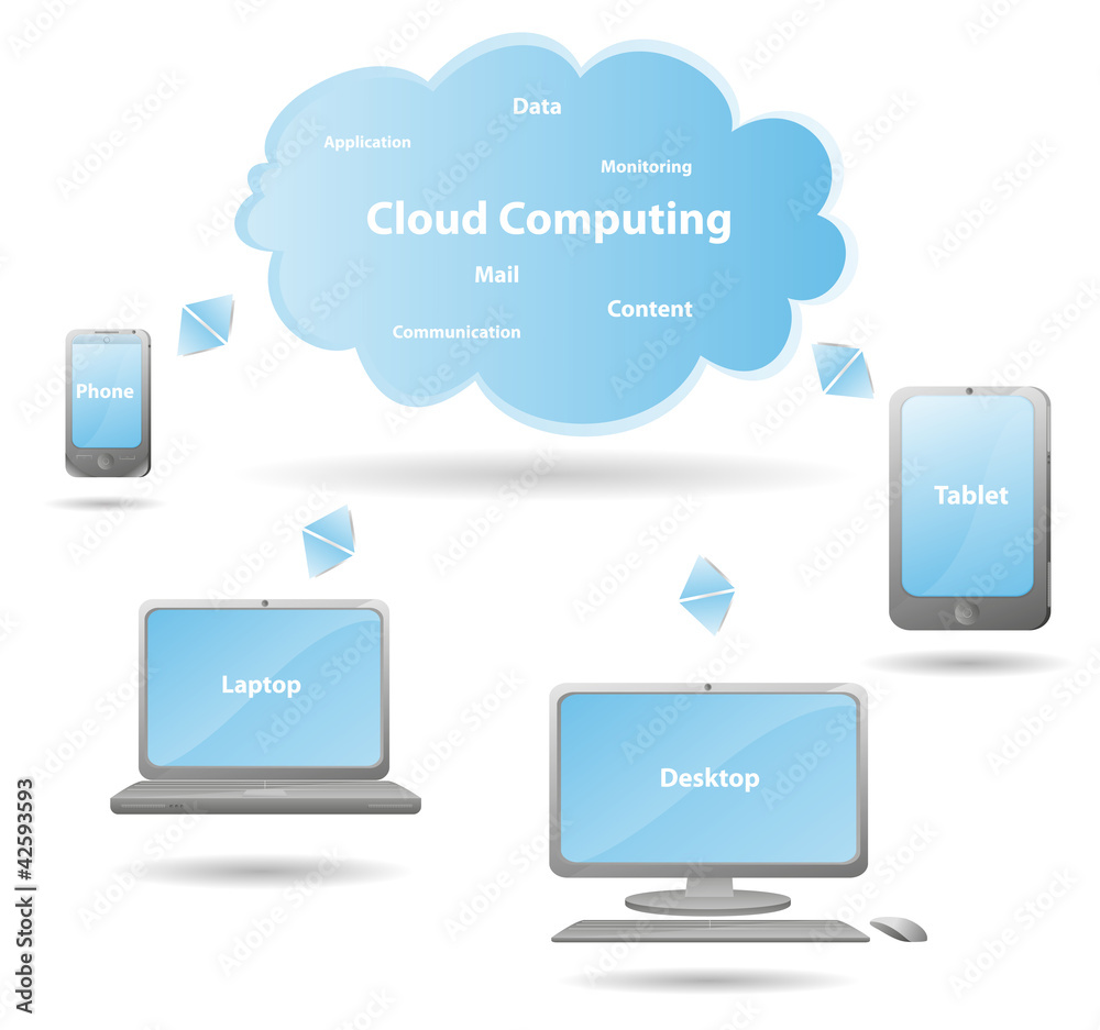 Cloud computing icon Cloud computing icon