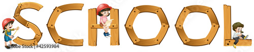 english word school