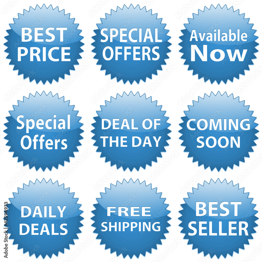 Naklejka premium sticker blue sale collection 2