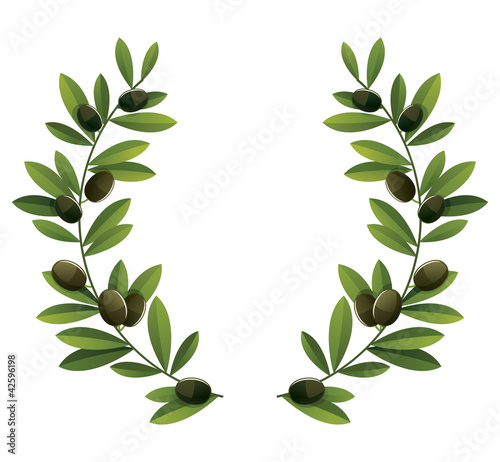 Black olive wreath