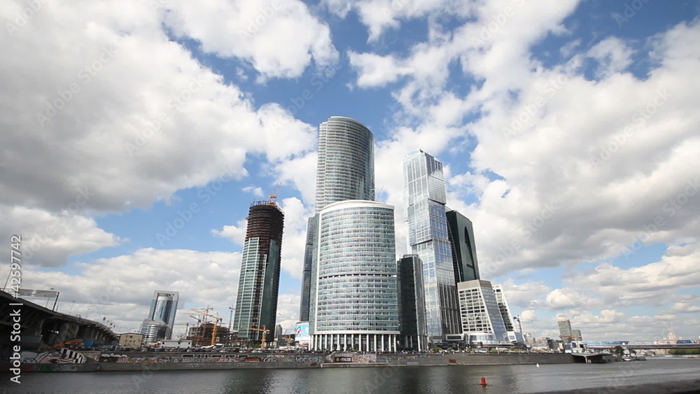 Skyscrapers of Moscow City TimeLapse Skyscrapers of Moscow City TimeLapse