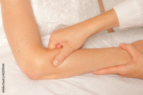 Myotherapy and trigger points on arm