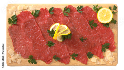 Slika na platnu Carpaccio di carne di bovino
