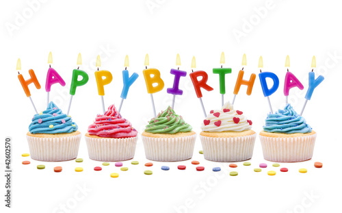 Happ Birthday Cupcakes