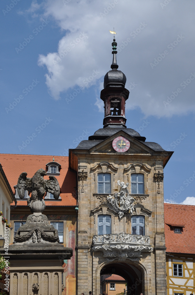 Fototapeta premium Historisches Rathaus in Bamberg