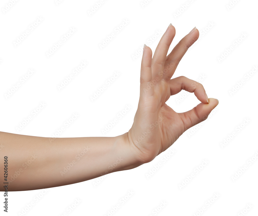 Woman hand isolated on white background Woman hand isolated on white background
