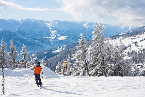 Obraz na płótnie Ski resort Zell am See. Austria w salonie
