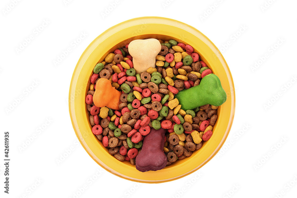 Dog bowl top view Dog bowl top view