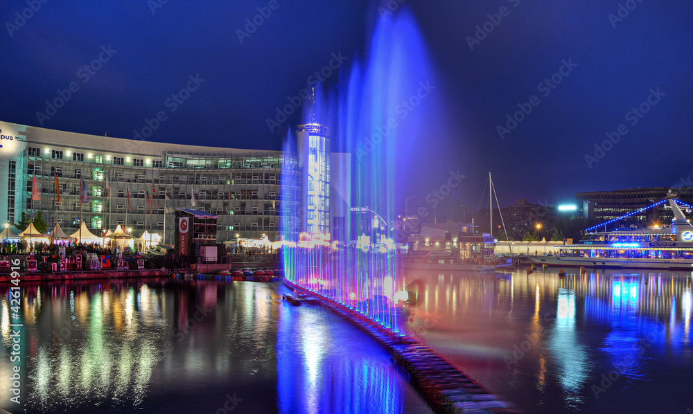 Fototapeta premium Lasershow Kieler Woche