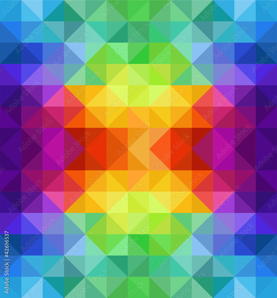 Fototapeta premium Multicolor triangular background Triangelis