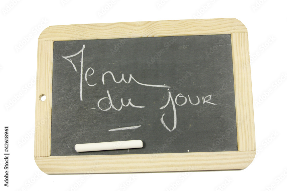 Fototapeta premium ardoise menu du jour