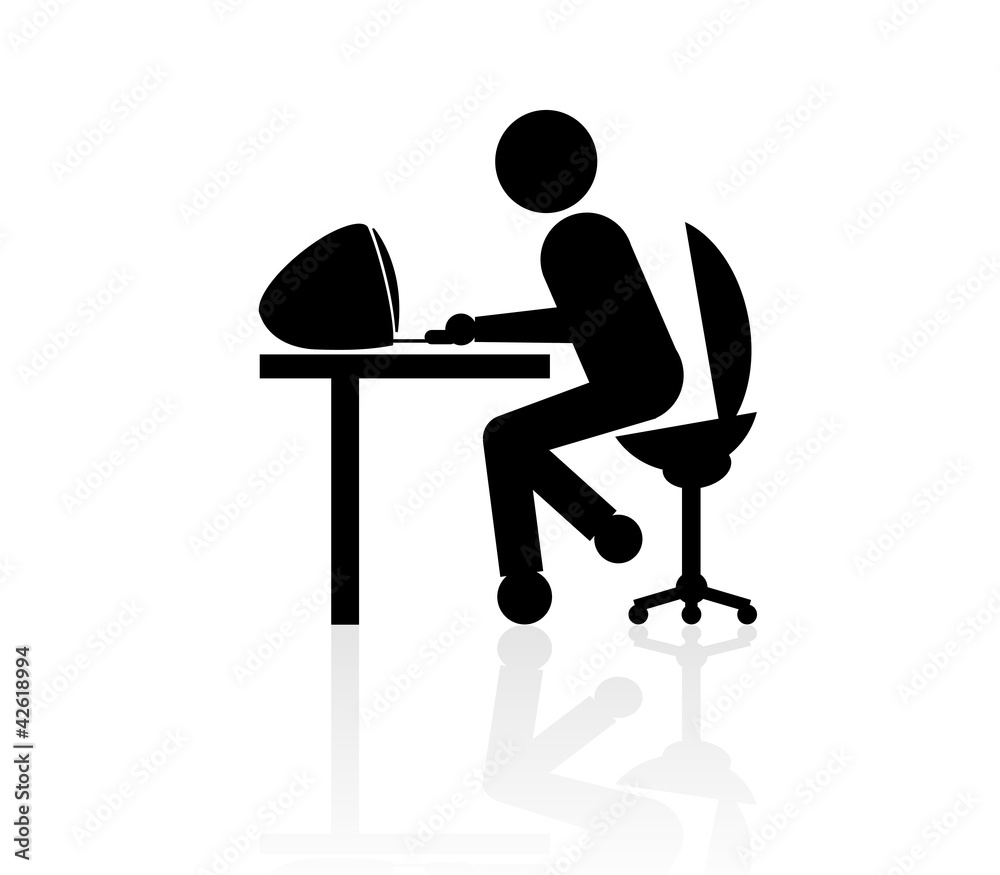 Fototapeta premium Logo d'informaticien