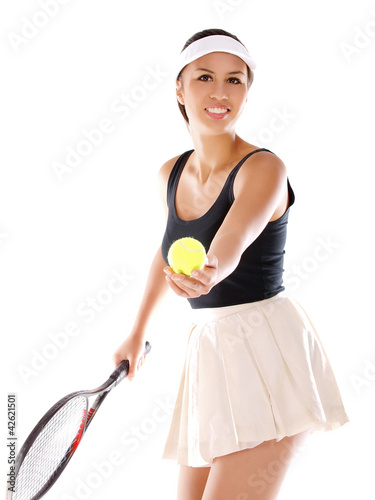 girl playing tennis © Lucky Dragon