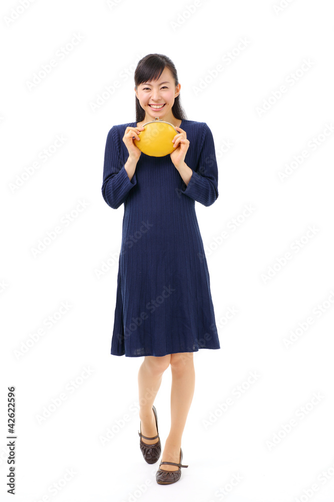 財布と女の子 財布と女の子