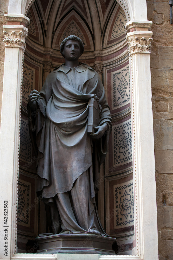 Fototapeta premium Florence - Orsanmichele. Saint Stephan.1427-1428 by Ghiberti