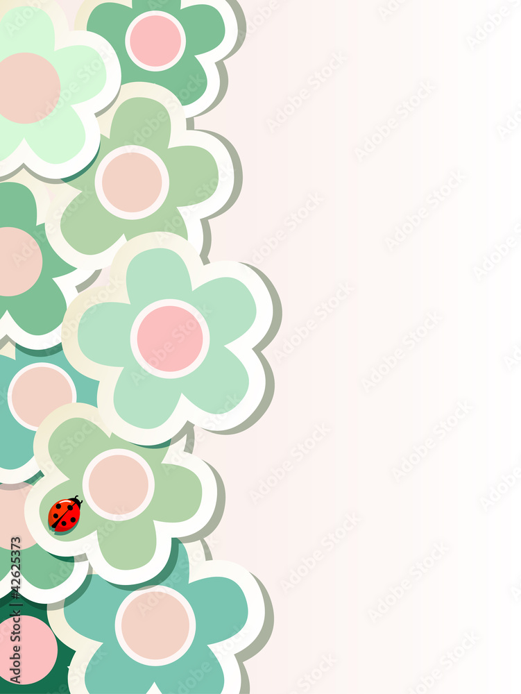 Background with flowers Background with flowers