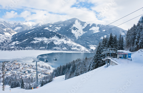 Ski resort Zell am See. Austria