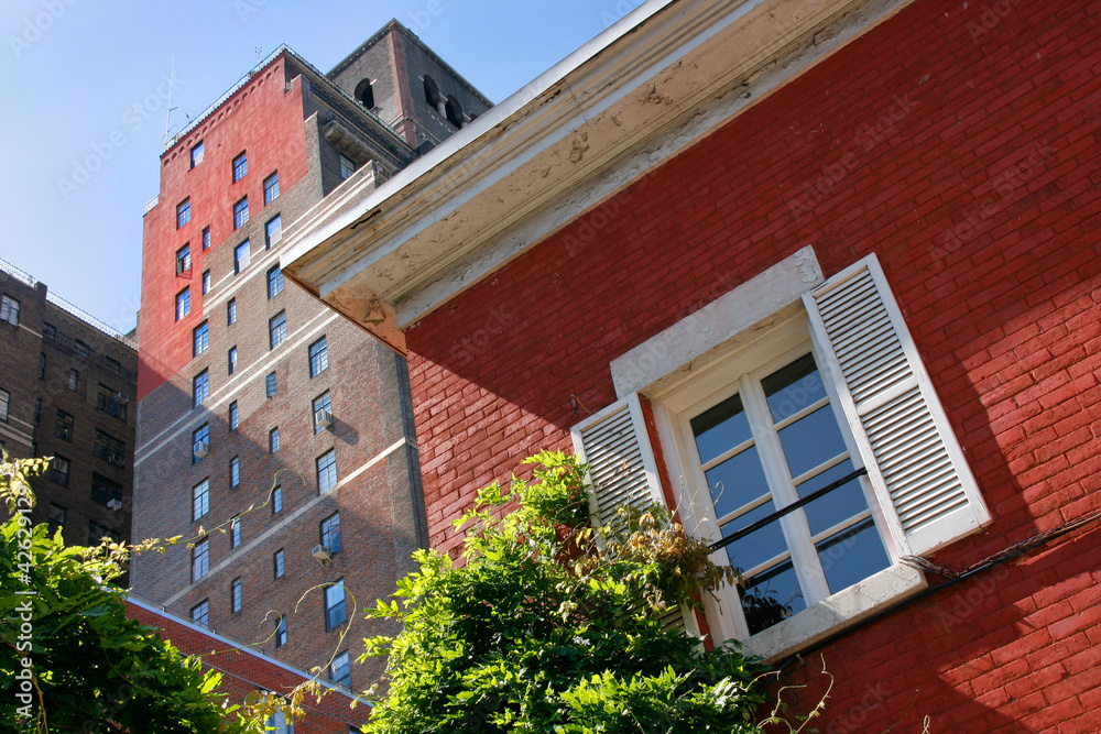 Rotes Backsteinhaus, Greenwich Village, New York City Rotes Backsteinhaus, Greenwich Village, New York City