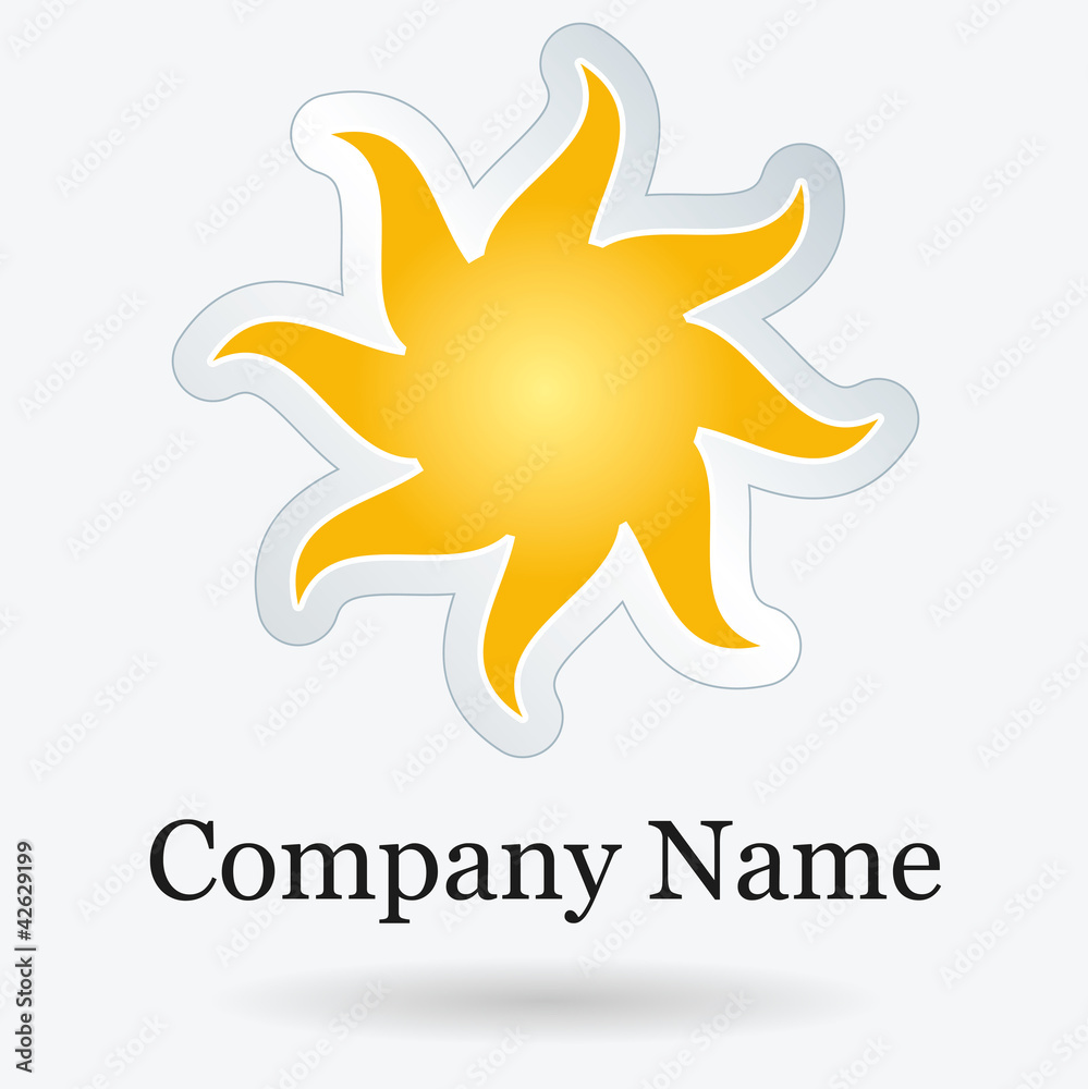 Logo sole Stock Vector | Adobe Stock